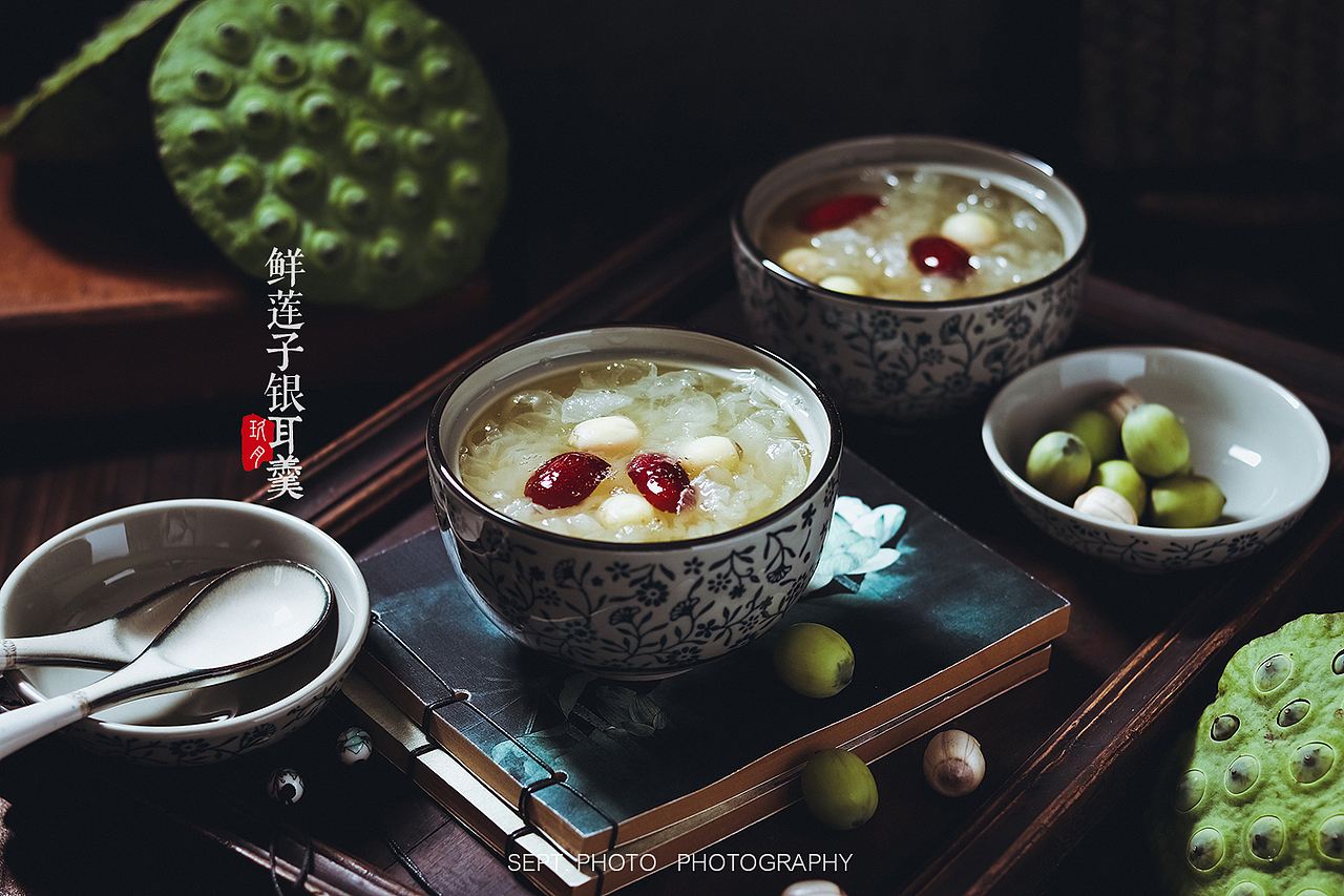 分享收藏菊花万圣节鬼怪杯子蛋糕玻璃杯碗以影入画美食莲子银耳红枣