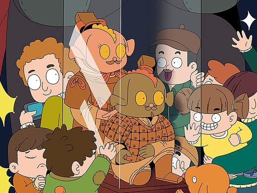 不知名文物展（個(gè)人主頁(yè)-ZNDA1MzI5NzY=） - 兒童插畫(huà) - 站酷設(shè)計(jì)師社百姿原創(chuàng)素材 - 站酷ZCOOL