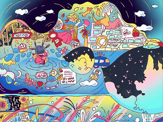 原创插画（个人主页-ZNTQ4NTgwOTI=） - 商业插画 - 站酷设计师盒飞原创素材 - 站酷ZCOOL