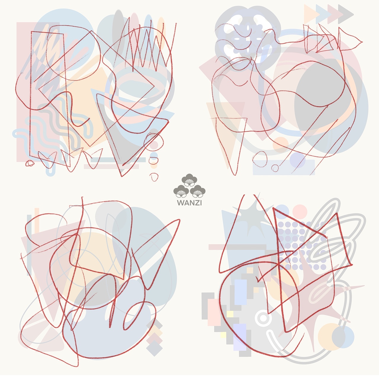 随意画色彩构成