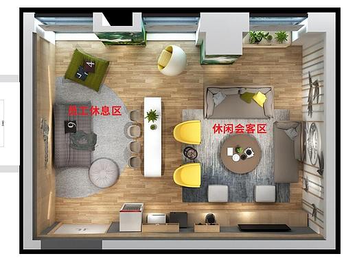 员工休息室（个人主页-ZNTY0MjM3ODA=） - 商业空间设计 - 站酷设计师散步的阳光原创素材 - 站酷ZCOOL