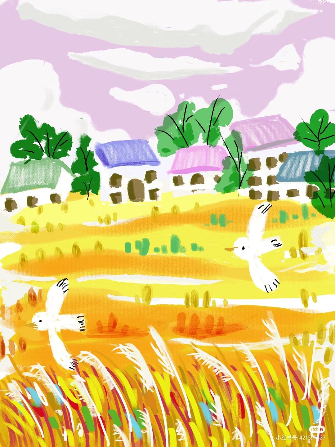 我的插画作品集,风格抽象