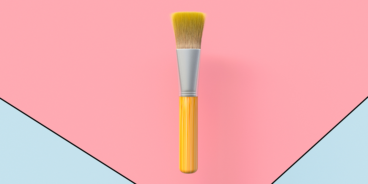 化妆毛刷-(产品建模)