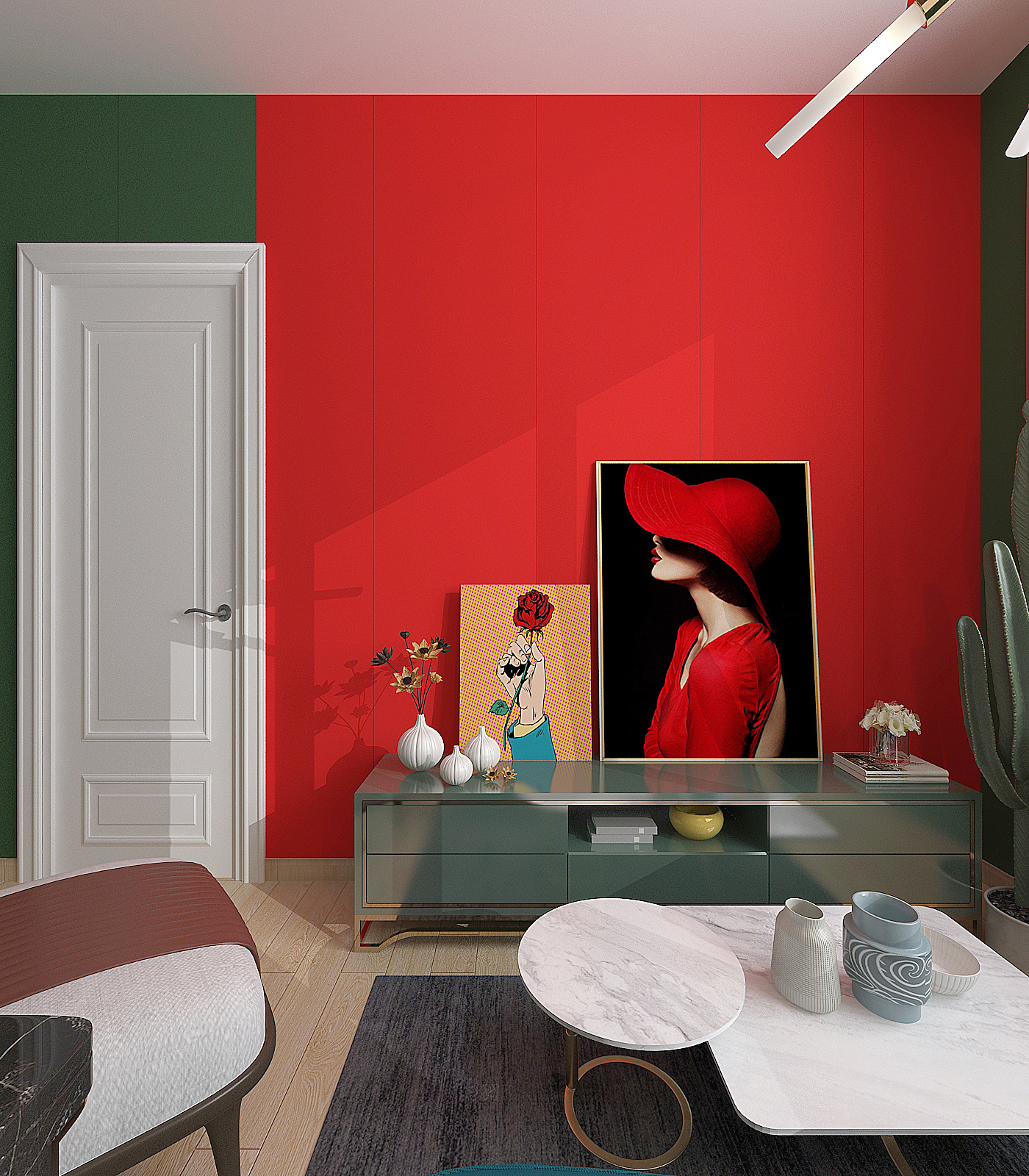 装配式样板间方案-红绿碰撞|空间|室内设计|choidx - 原创作品 - 站酷