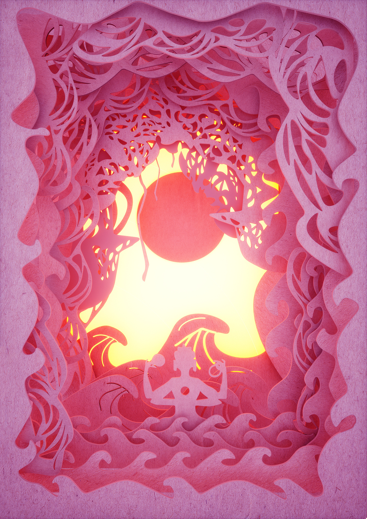 剪纸的三维表现（图ZMTM5NzMxNjQw） - 建筑/空间 - 站酷设计师加勒比海带m原创素材 - 站酷ZCOOL