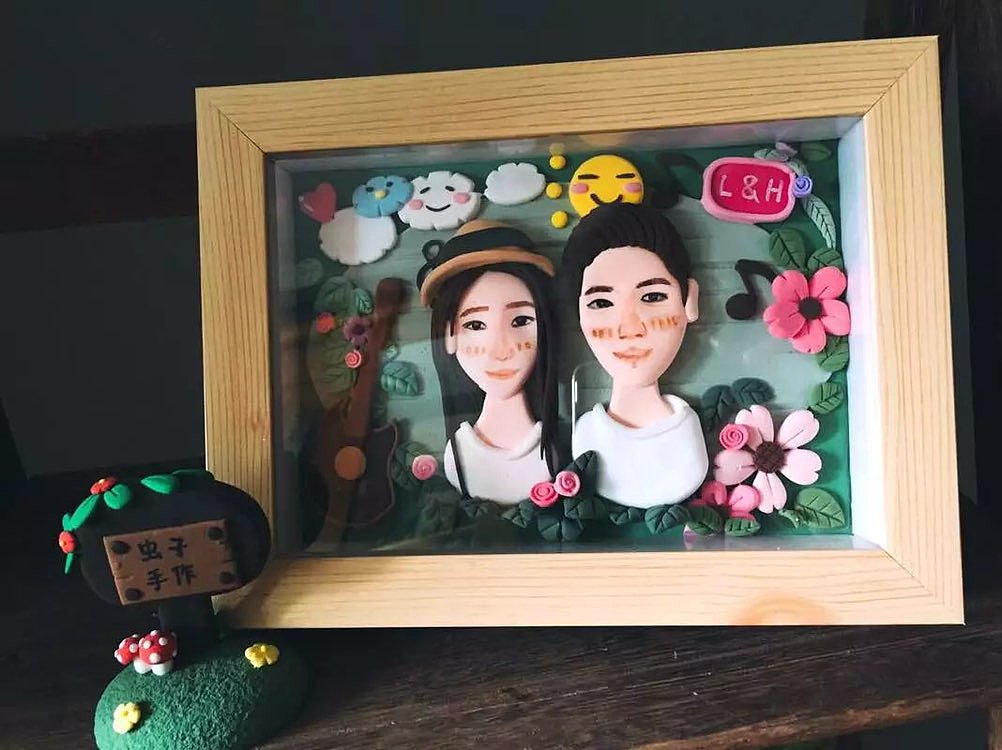 黏土图片定制相框（图ZNzE4OTU0MDQ=） - 其他手工艺 - 站酷设计师wormsun原创素材 - 站酷ZCOOL