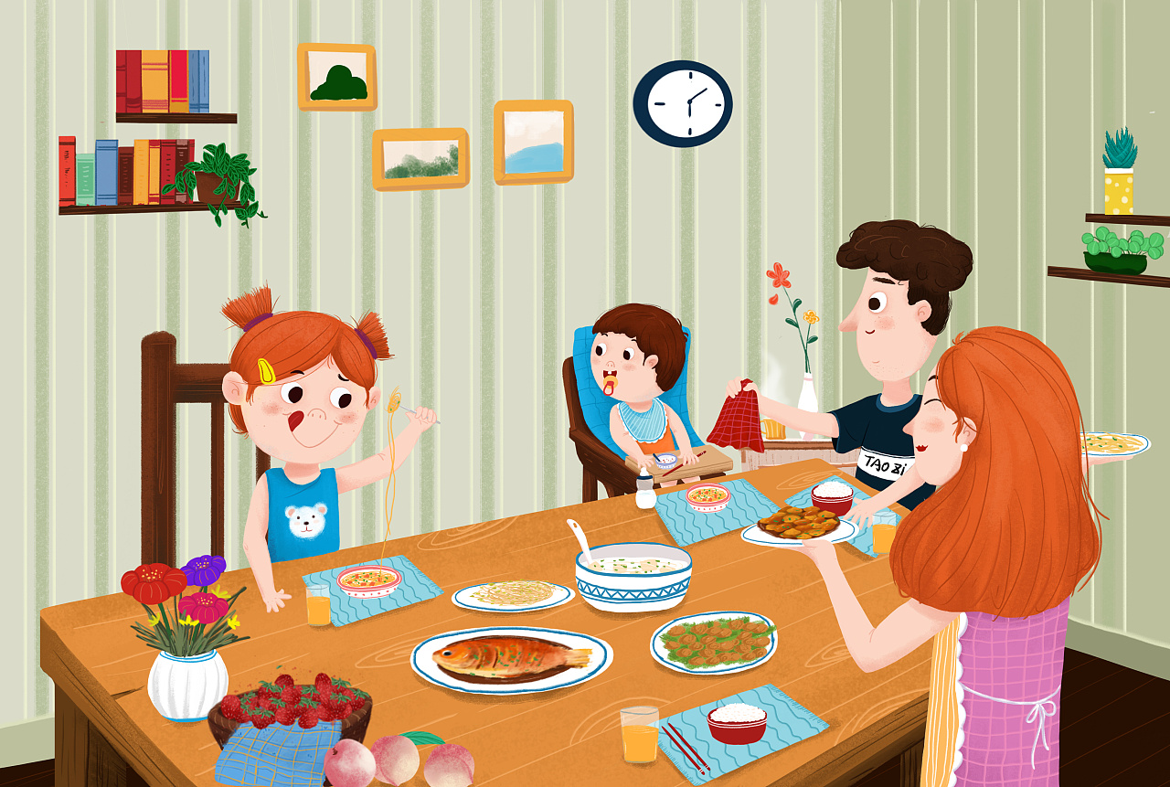 Bebé De Dibujos Animados Comiendo En Día De Otoño | imágenes de ...