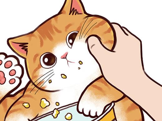 《猫咪被抓偷吃现场》