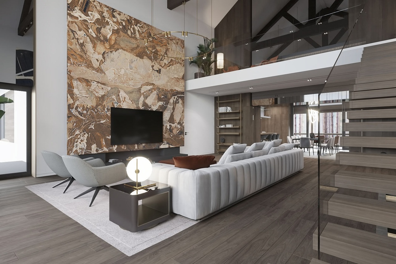 现代简约风 复式空间设计