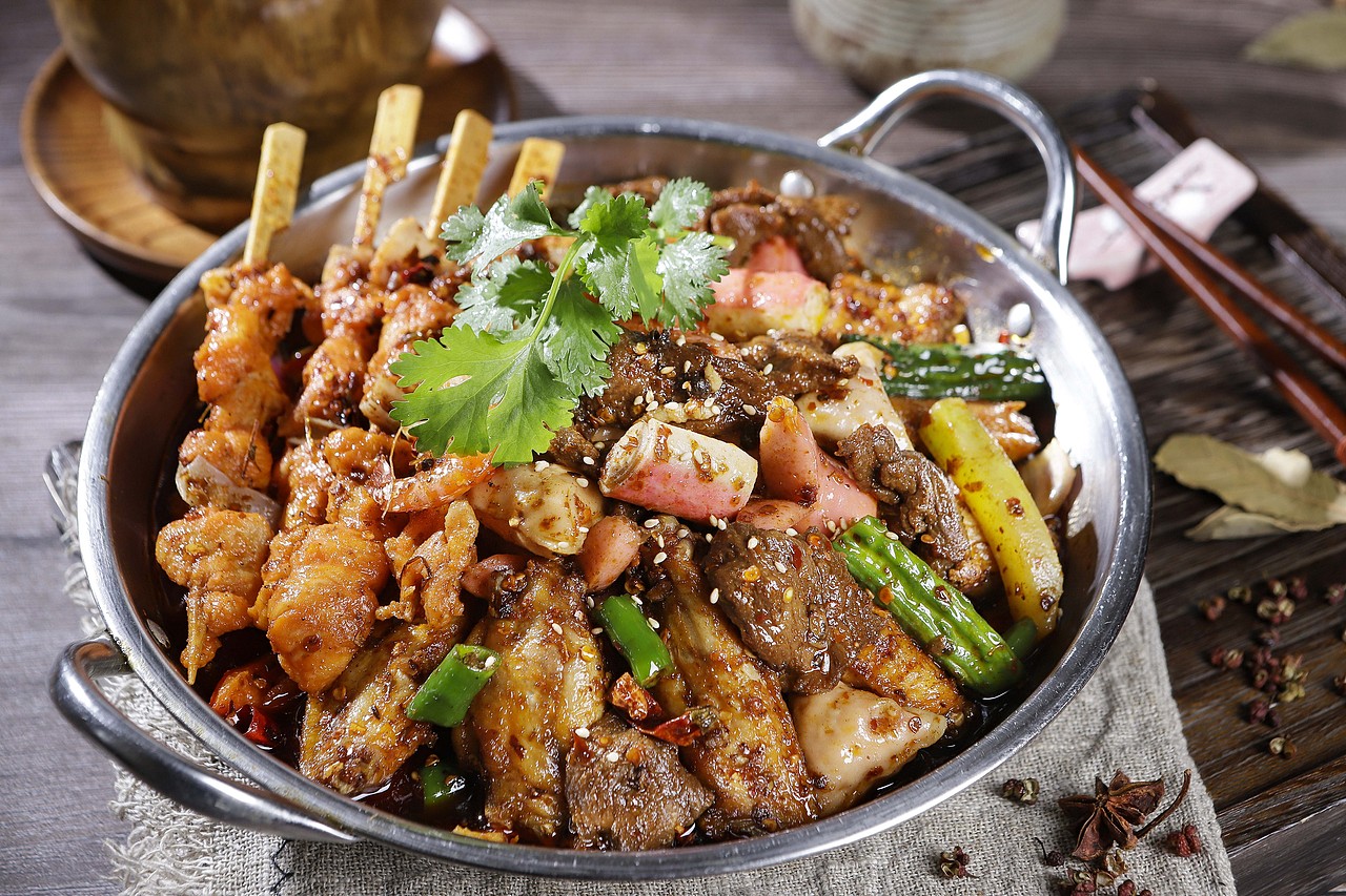 一组川味干锅图片