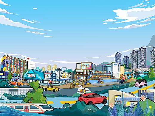 威海万达项目插画