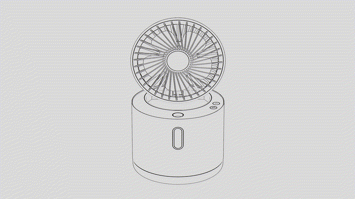 折叠加湿风扇升级款（图ZMjU4MTg4ODUy） - 其他工业/产品 - 站酷设计师雨画天原创素材 - 站酷ZCOOL