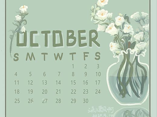原创花卉日历-第二张 谢谢猫仔指点~