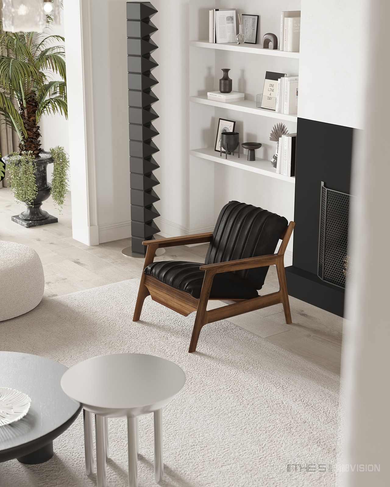 法式现代主义 铁蛋和翠花得新居 一层（图ZMjgxOTIzMTQ0） - 家装设计 - 站酷设计师霸都THES原创素材 - 站酷ZCOOL