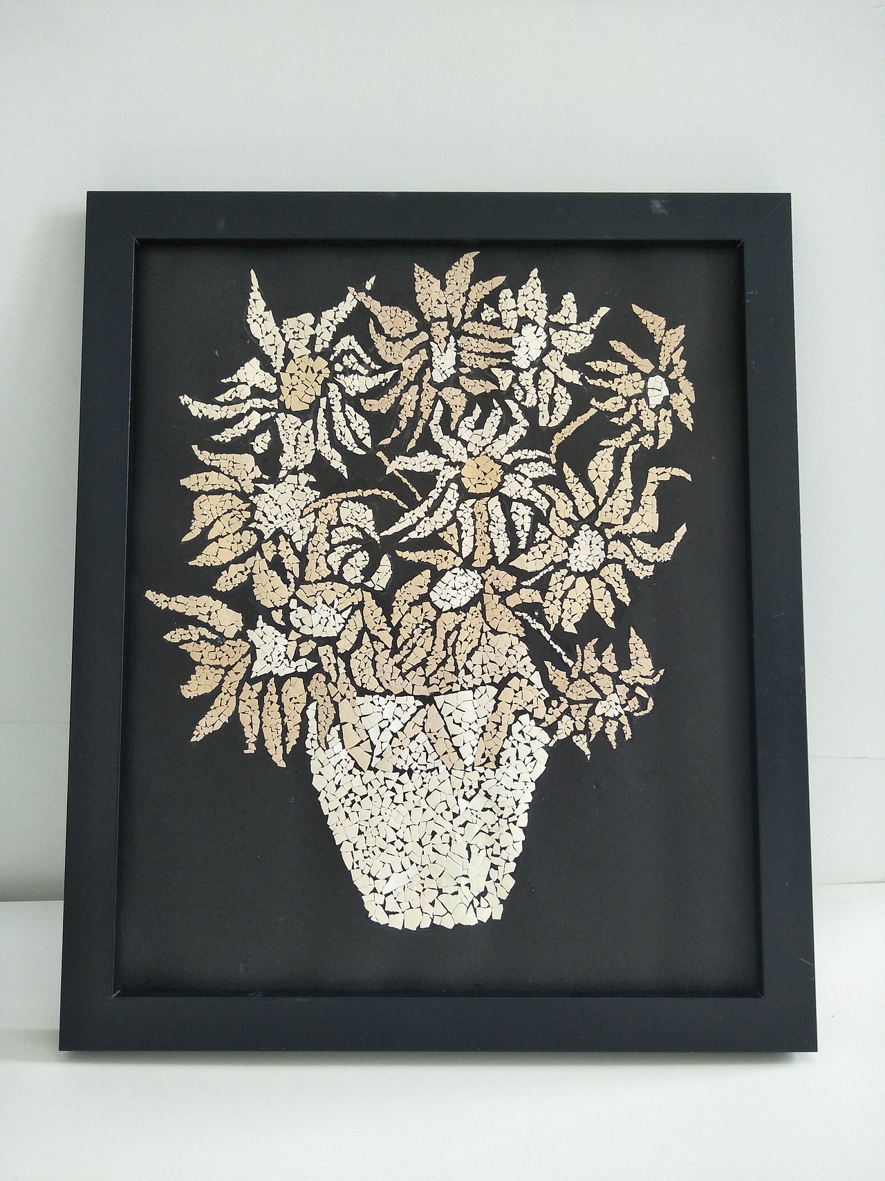 向日葵(蛋壳画)