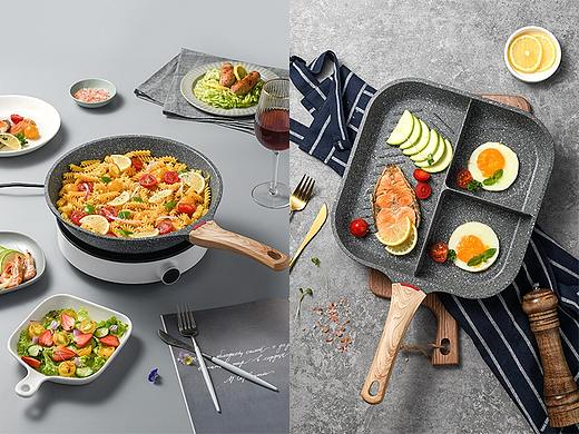 麦饭石平底锅煎锅奶锅拍摄｜古禾造图 GOOHO VISION 