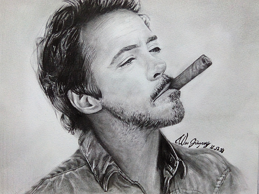 素描-小罗伯特 唐尼