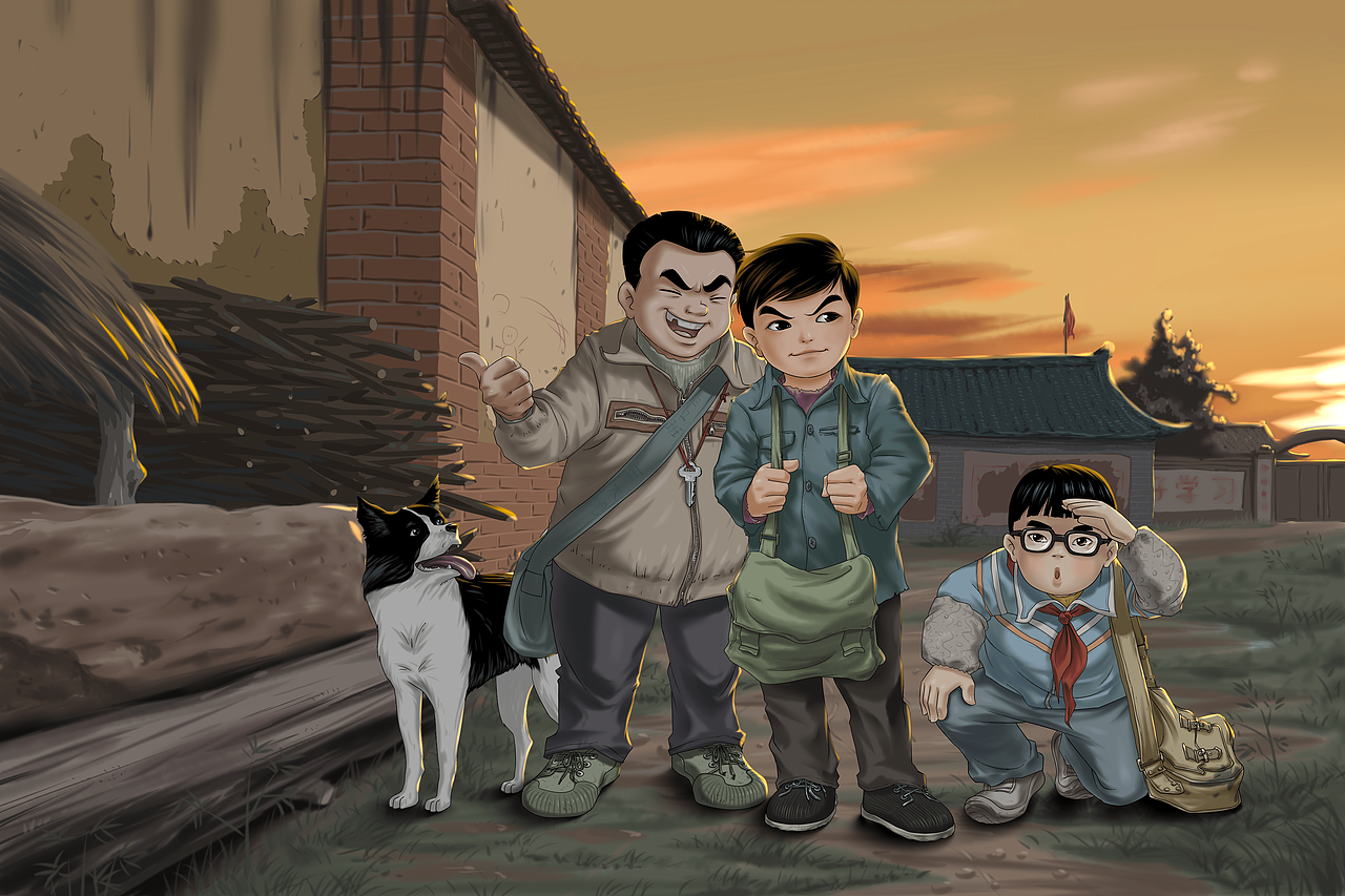 童年（图ZMTAyMjA3MDYw） - 绘本 - 站酷设计师田间小仙原创素材 - 站酷ZCOOL