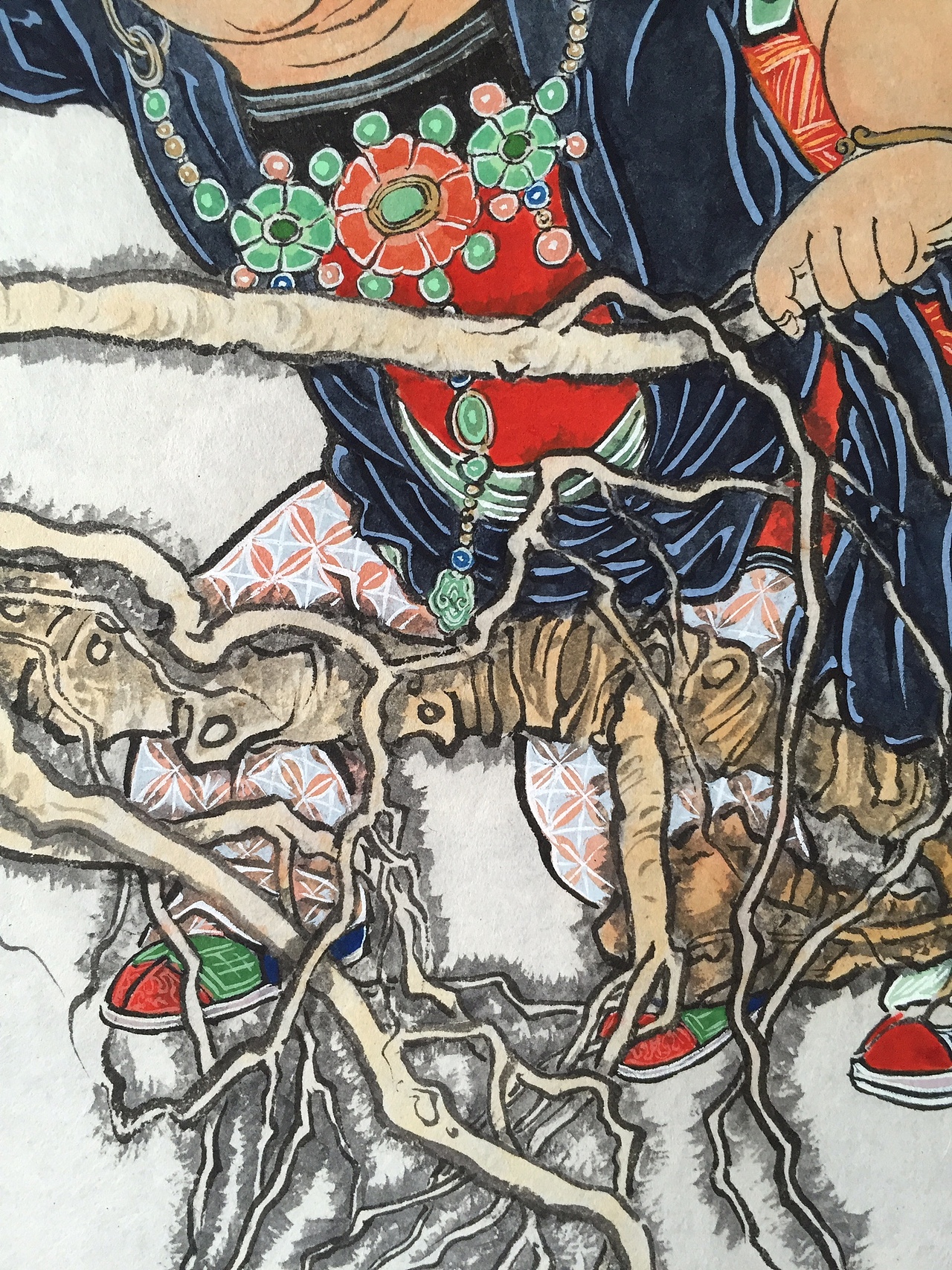 王磊(王倦勤)绘《参戏图》人物作品（图ZMTc0NjIwODYw） - 绘画 - 站酷设计师倦勤札记原创素材 - 站酷ZCOOL