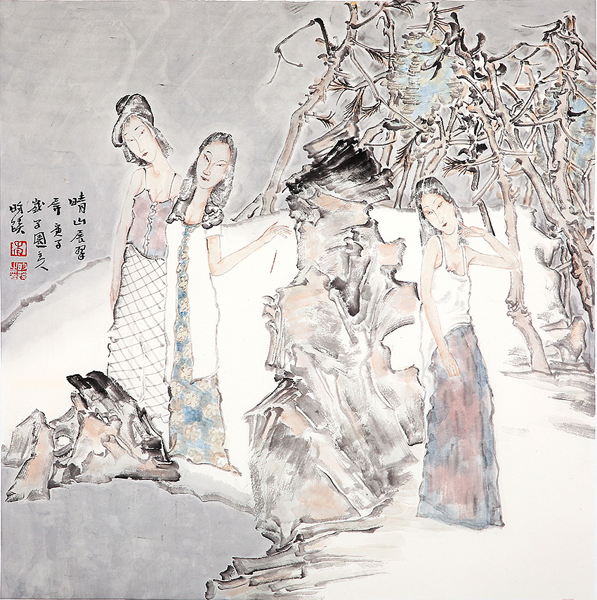 李昀蹊人物画（图ZMjc2MTU1Njg0） - 绘画 - 站酷设计师书画经纪人原创素材 - 站酷ZCOOL
