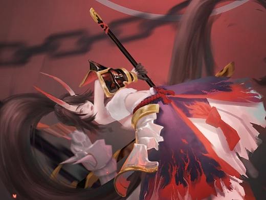 阴阳师 赤影妖刀姬（个人主页-ZNDc4MDU3NDA=） - 艺术插画 - 站酷设计师喜欢读书原创素材 - 站酷ZCOOL