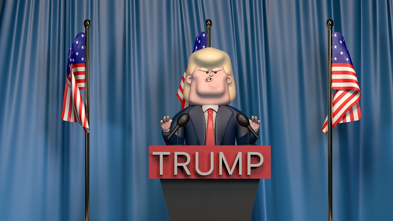 川普|三维|人物/生物|z14149112 - 临摹作品 - 站酷 (zcool)