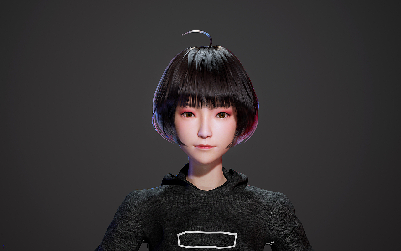 基于UE4的 虚拟人实时毛发测试（图ZMjg4MDQzNzgw） - 人物/生物 - 站酷设计师致象文化原创素材 - 站酷ZCOOL
