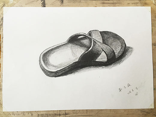 手绘拖鞋一只~~（个人主页-ZMjEwMzIzODg=） - 绘画 - 站酷设计师雪夜灬back原创素材 - 站酷ZCOOL