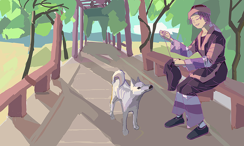 瑶族姑娘步骤图（图ZMjkzODI2NDY0） - 艺术插画 - 站酷设计师志_超原创素材 - 站酷ZCOOL
