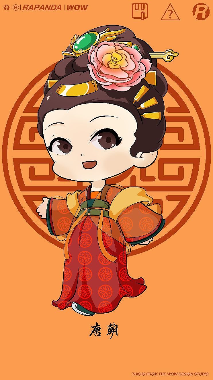 中国古代历朝女性服饰（图ZMzI5MTkzMjI0） - 儿童插画 - 站酷设计师無我设计原创素材 - 站酷ZCOOL