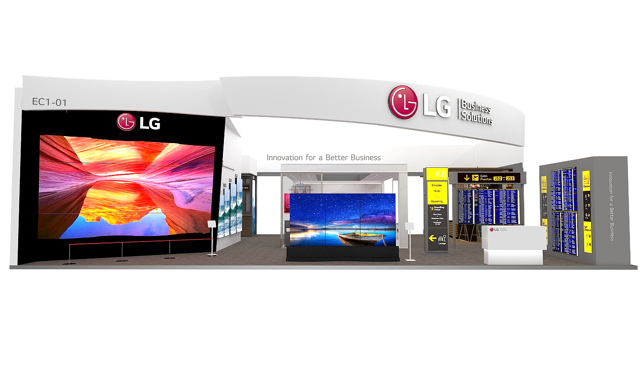 lg展台 infocomm展