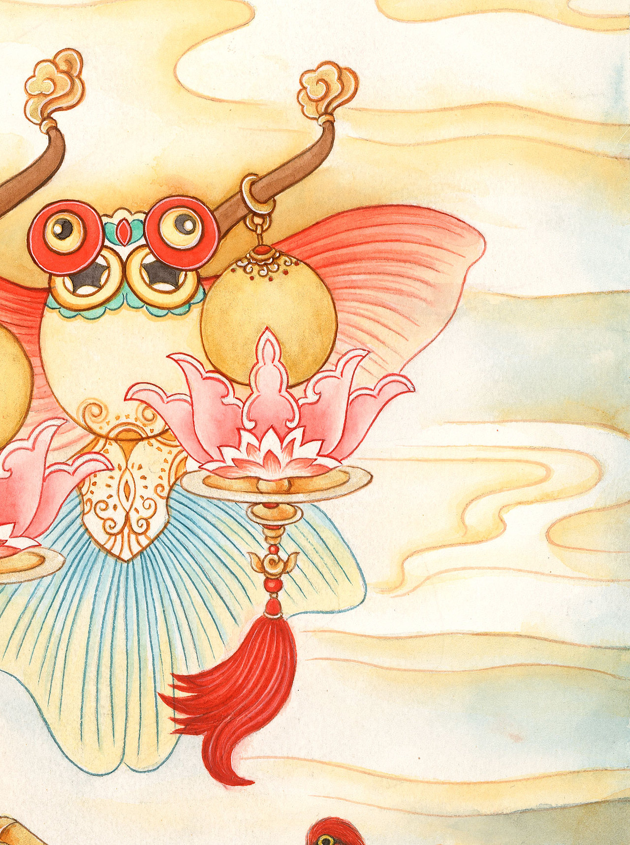 八仙九猫之货郎图