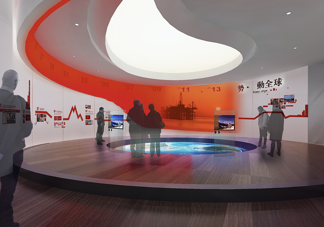 中石化展厅（图ZMjQ1MjUxMjEy） - 展陈设计 - 站酷设计师五六设计原创素材 - 站酷ZCOOL