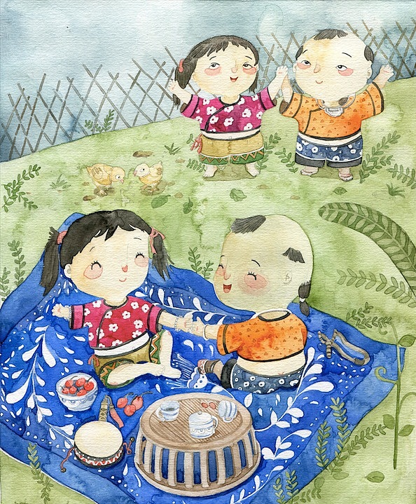 少数民族的风俗习惯|插画|儿童插画|木棉绘画_原创作品-站酷zcool