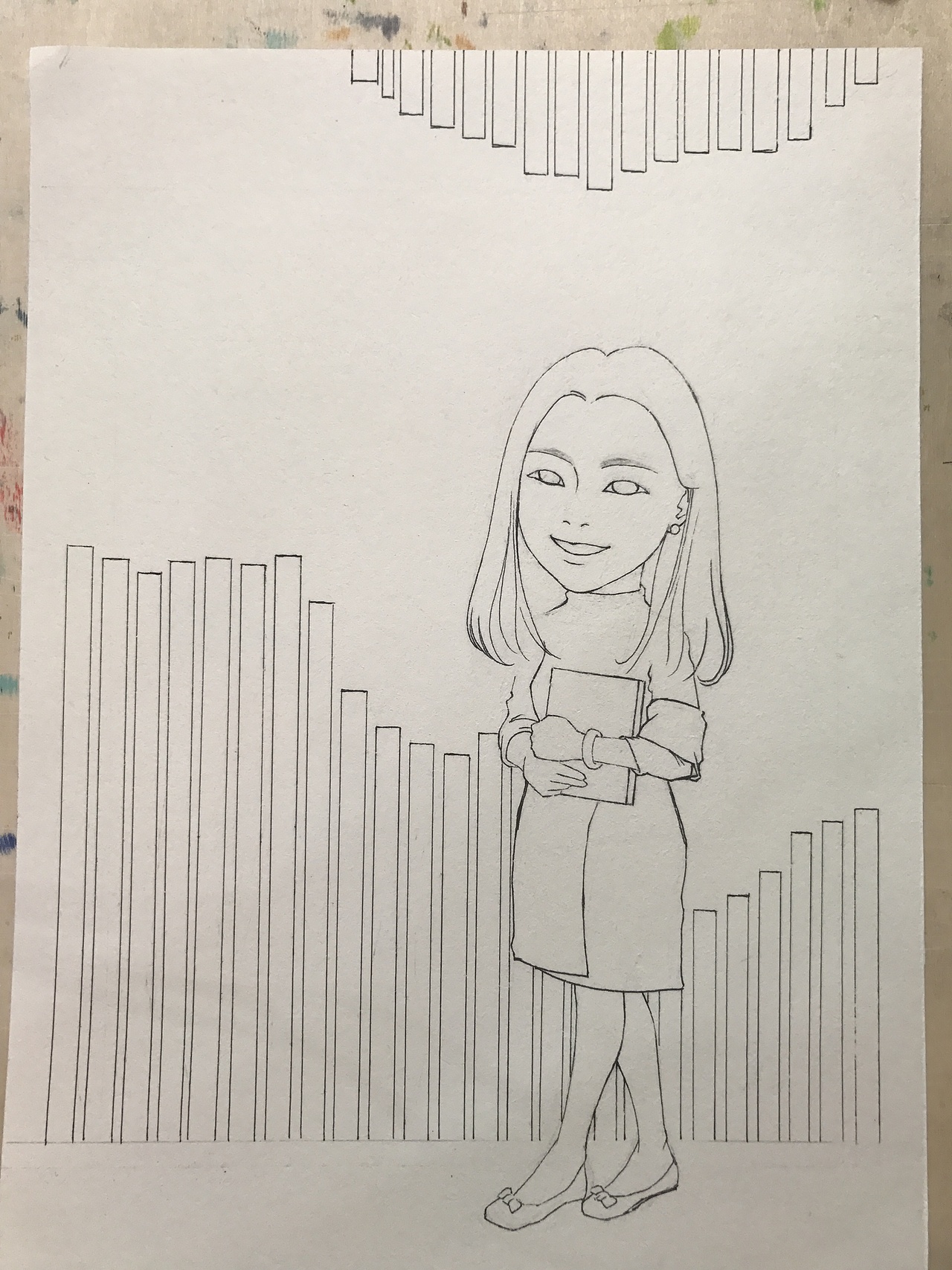 马克笔手绘肖像