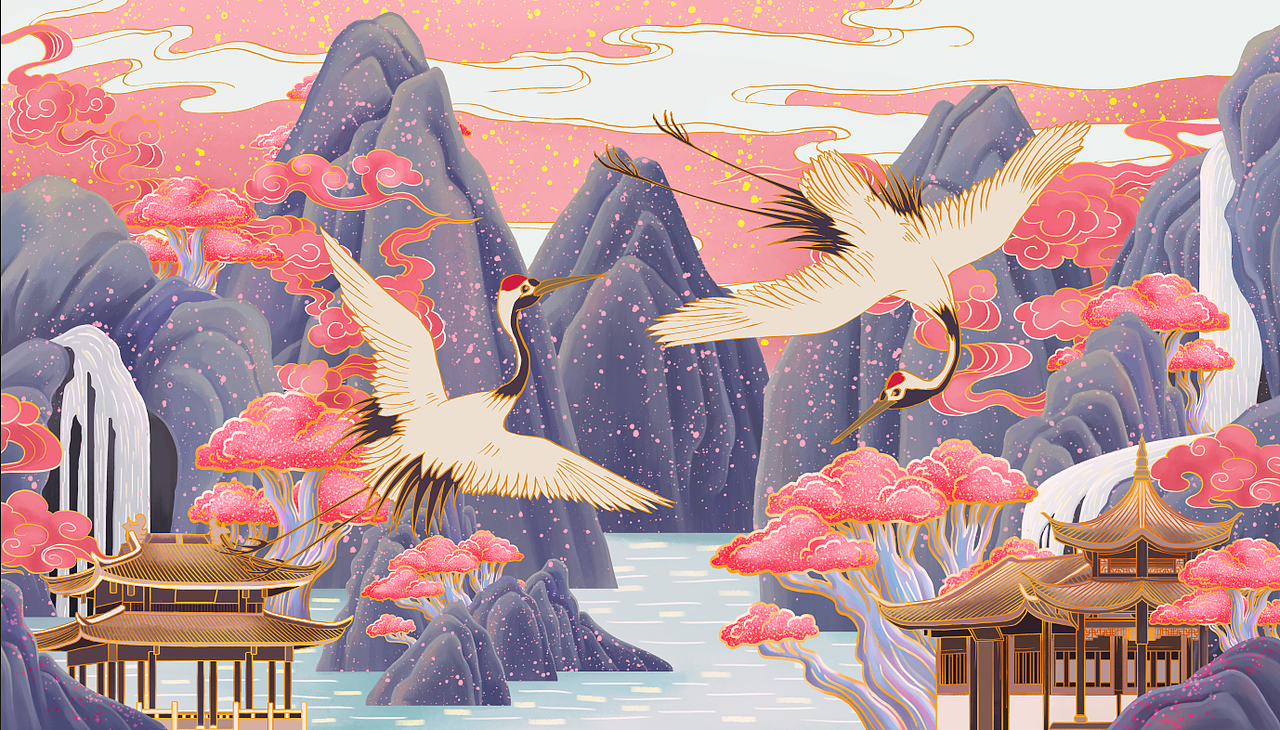 阿福熊×陈周周 中秋月饼礼盒包装插画（图ZMTc2MjgwODg0） - 商业插画 - 站酷设计师PICAST图卡司插画原创素材 - 站酷ZCOOL