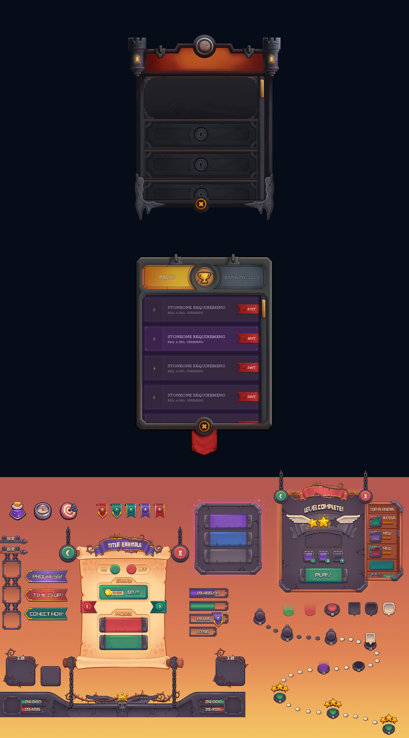 界面练习 |ui|游戏ui|liushao1121 - 原创作品 - 站酷 (zcool)