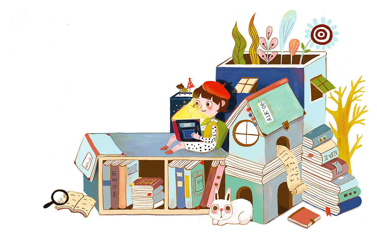 书 儿童插画 绘本 节选（图ZMTE4NTgzMzAw） - 儿童插画 - 站酷设计师M松茸原创素材 - 站酷ZCOOL