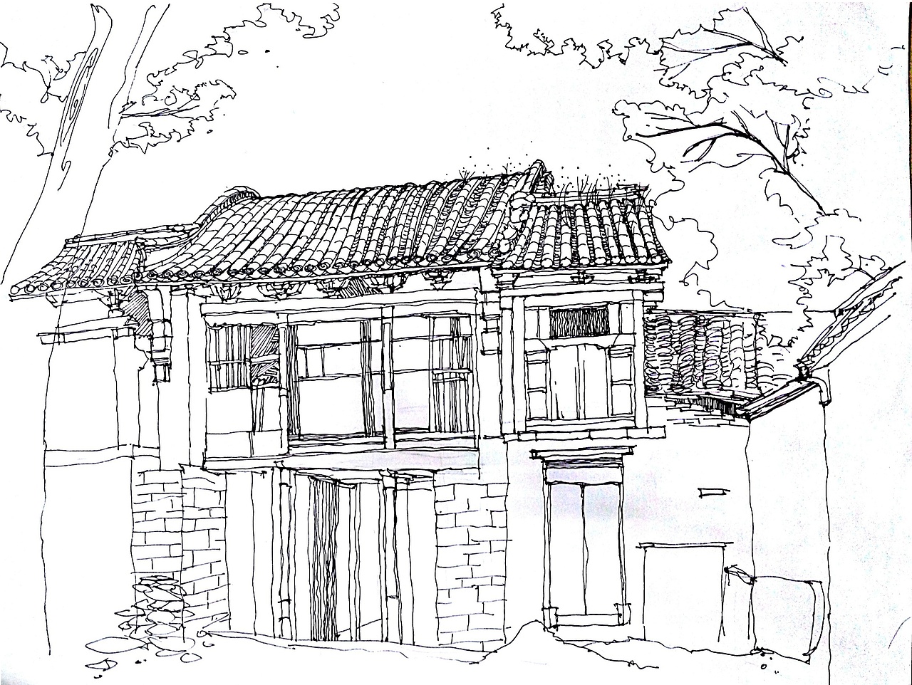 河北写生手绘（图ZNTQyOTUyNDQ=） - 绘画 - 站酷设计师我是王大大头原创素材 - 站酷ZCOOL
