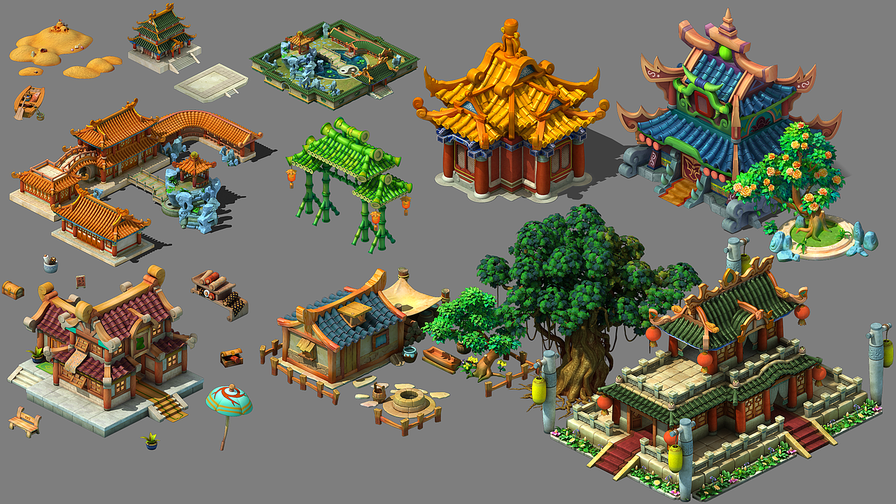 5d游戏场景模型