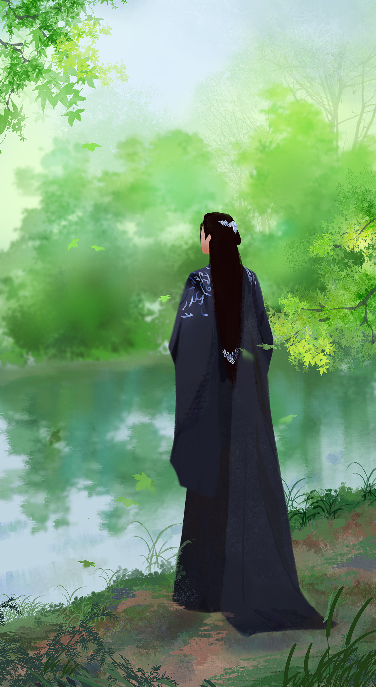 古風(fēng)插畫（圖ZMjkxODk3NjMy） - 創(chuàng)作習(xí)作 - 站酷設(shè)計(jì)師DD初柒原創(chuàng)素材 - 站酷ZCOOL