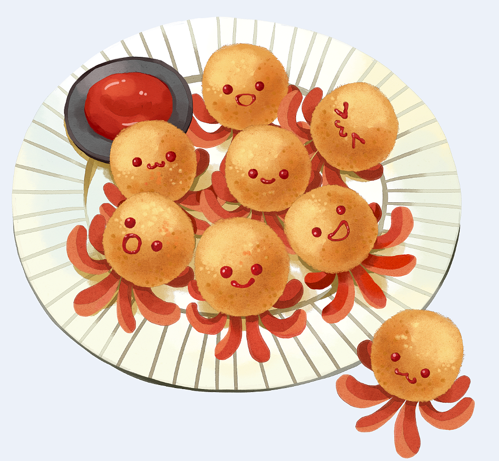 这个小八爪鱼超萌