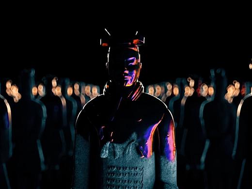 五彩斑斓兵马俑