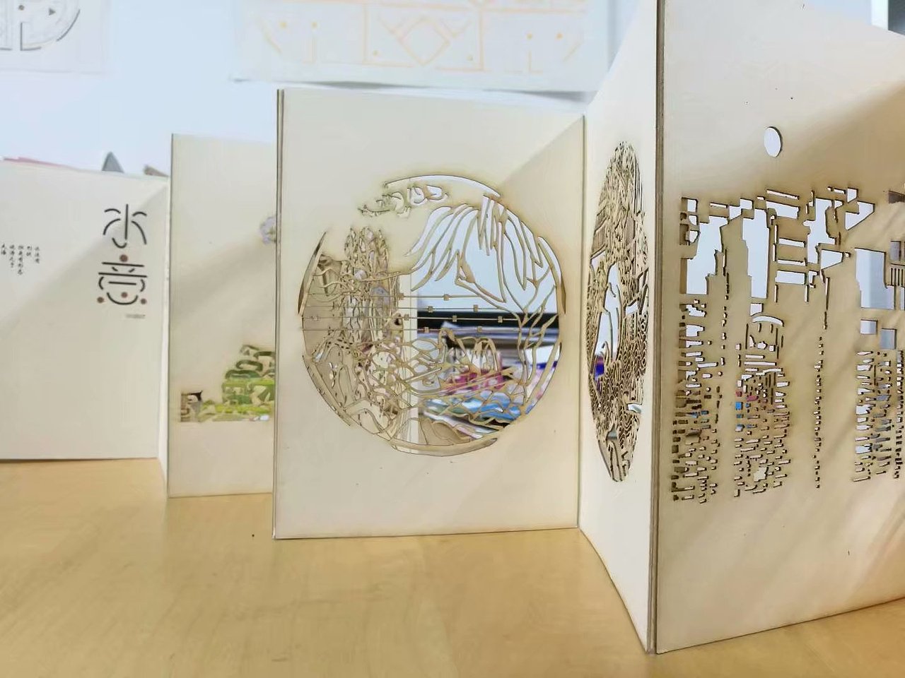 《渭塘遐思》创意镂空书籍设计（课程练习作业）（图ZMTE0NzQxNzg4） - 书籍/画册 - 站酷设计师大薇Vicky原创素材 - 站酷ZCOOL