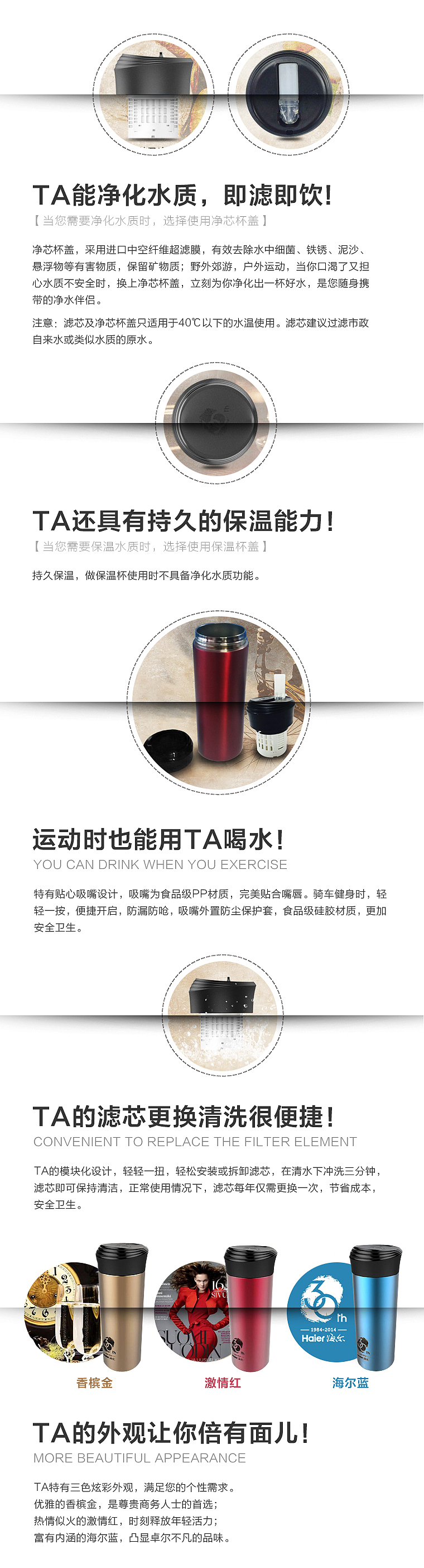 净水杯众筹详情页