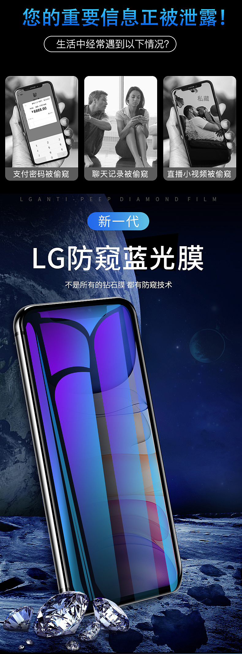 苹果11防窥蓝光