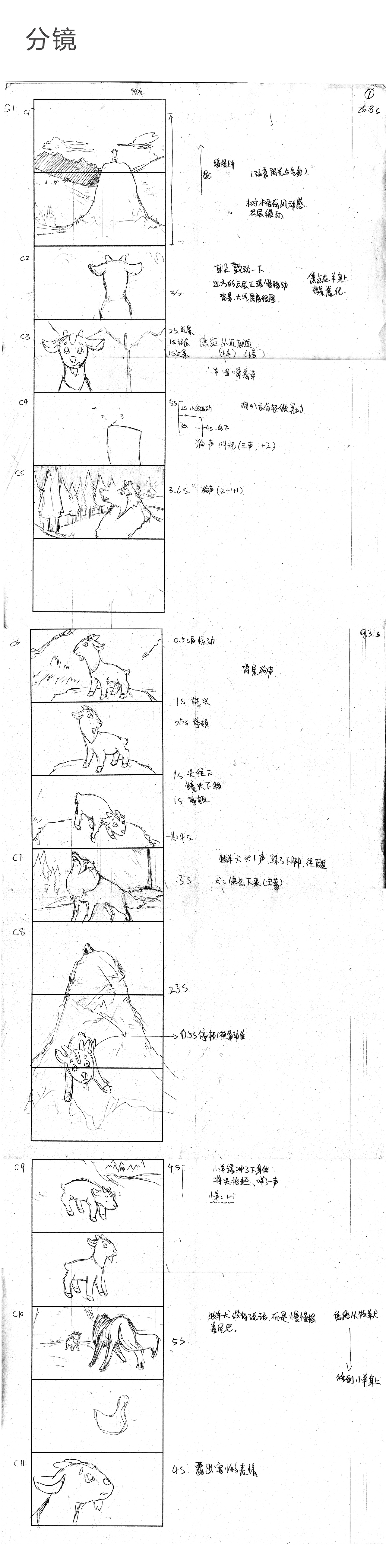 《犬与羊》美术设定-2016广工动画毕设作品(图ZNTAyMTY2Mjg=) - 动画片 - 站酷设计师panpeitong原创素材 - 站酷ZCOOL