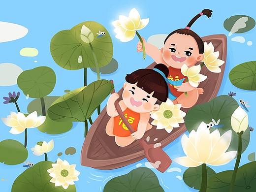 古詩配圖（個人主頁-ZNDI0NDg4NTI=） - 兒童插畫 - 站酷設計師王笑笑Lucky原創(chuàng)素材 - 站酷ZCOOL