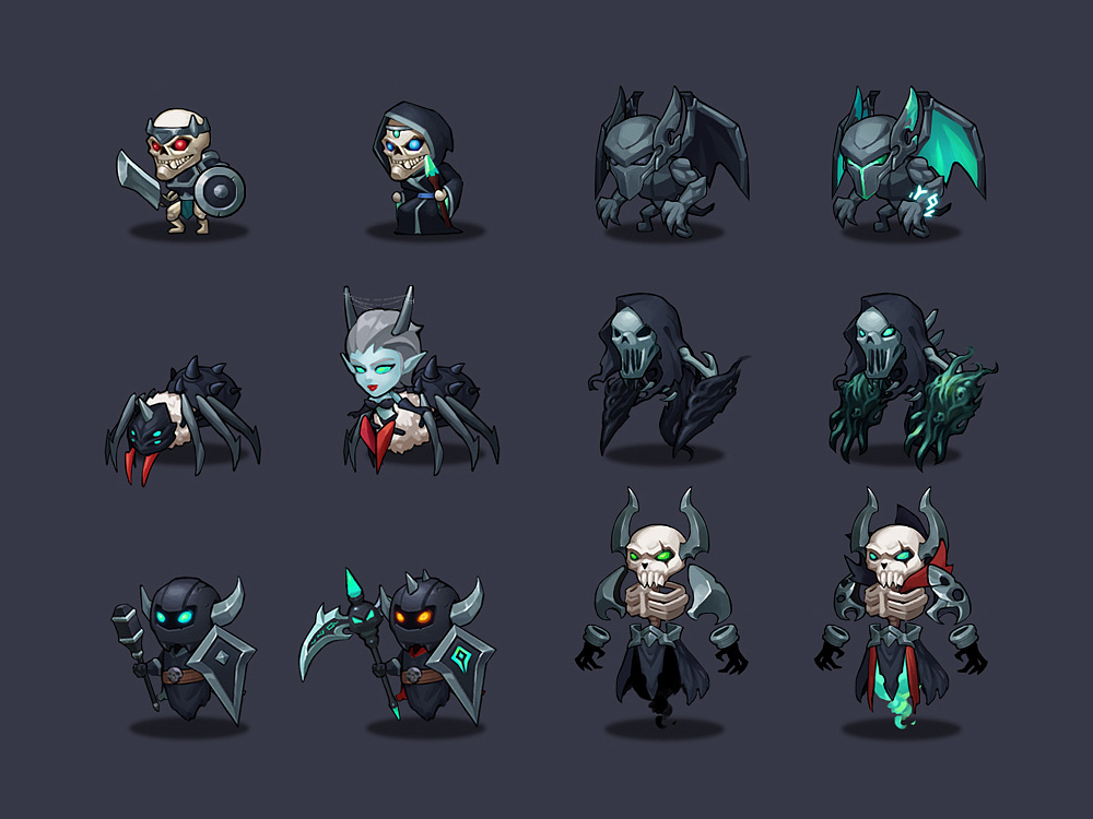 角色设计-q版怪物(进阶)