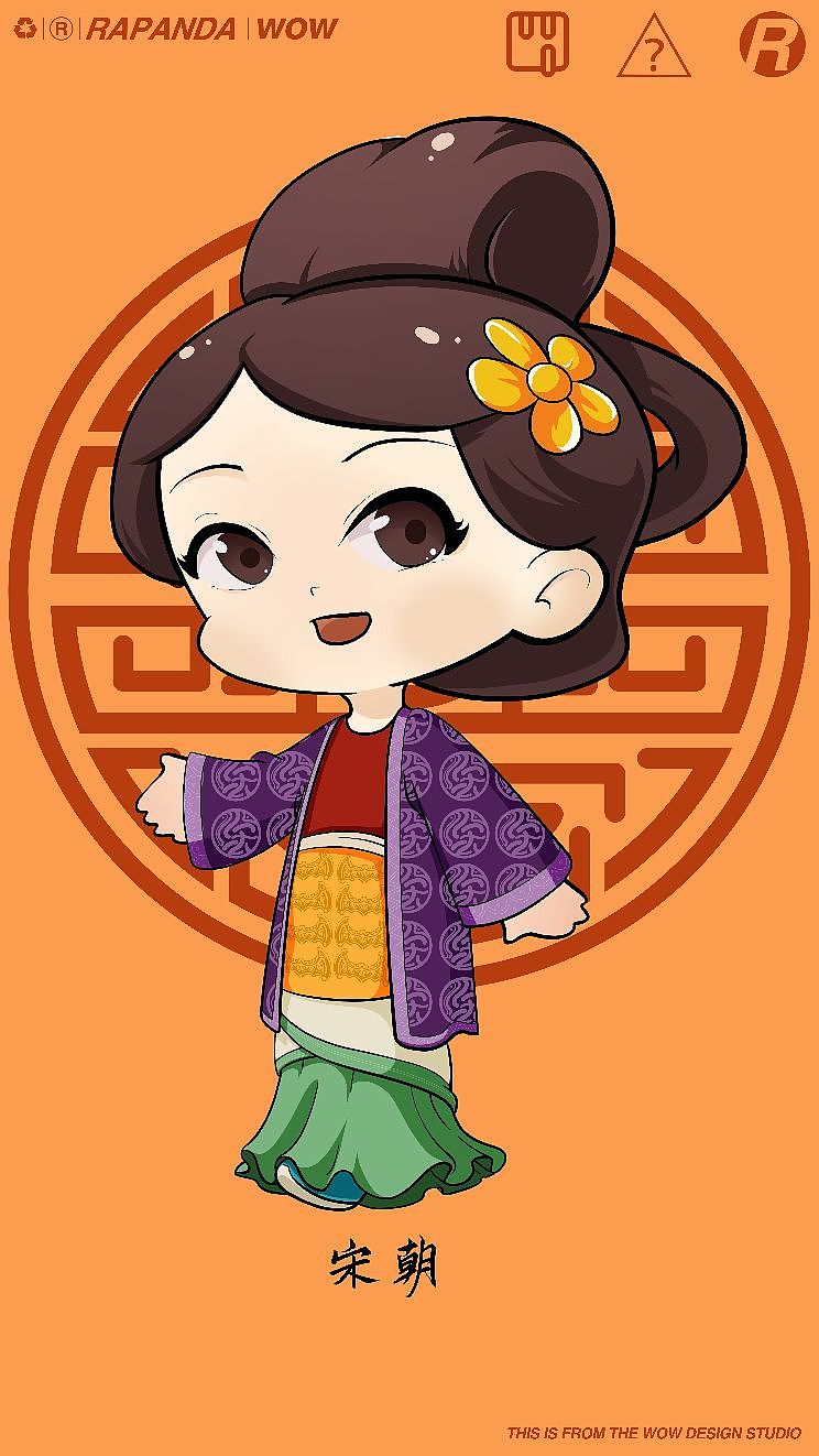 中国古代历朝女性服饰（图ZMzI5MTkzMjQw） - 儿童插画 - 站酷设计师無我设计原创素材 - 站酷ZCOOL
